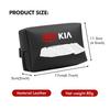 Car Tissue Box Cover Leather Paper Towel Storage Bag For KIA Sorento Stinger Soul Spectra Niro Cadenza Sephia
