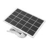 Camera Solar Charging Panel with Bracket 3W 5V Monocrystalline Silicon Type C Security Camera Solar Panel for   Devices