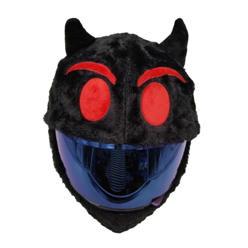 

Cartoon Headgear Cover Helmet Case Trendy Motorbike Safety Case Plush Case Fun & Stylish Motorcycle Accessory Durable