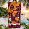 Brisbane Broncos Mode Strandtuch Tragbares Weiches Schnelltrocknendes Handtuch Für Schwimmen Camping Urlaub