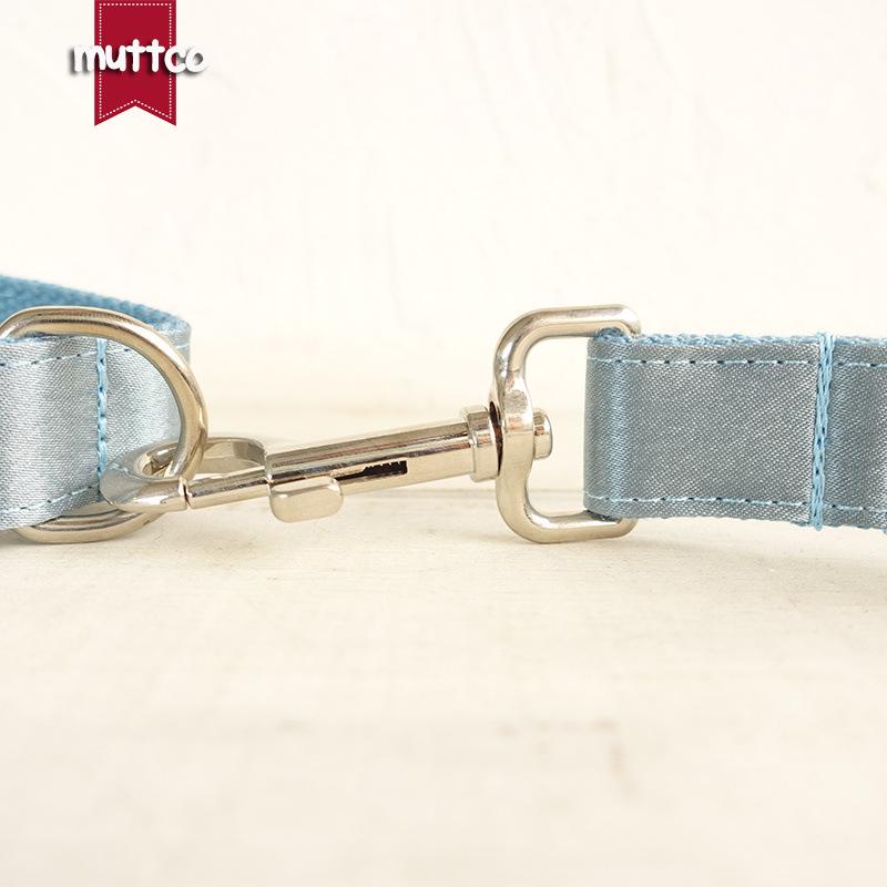 MUTTCO Blue Thickened Bite-Resistant Dog Collar & Leash UDL-114
