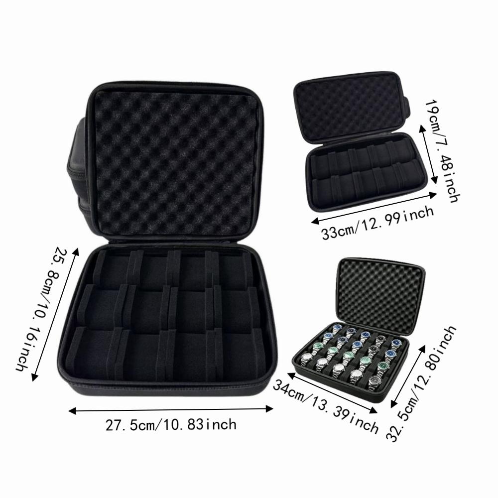 10/12/20 Slots Watch Storage Box Hard Shell Wristwatch Holder Watch Display Box Storage Box