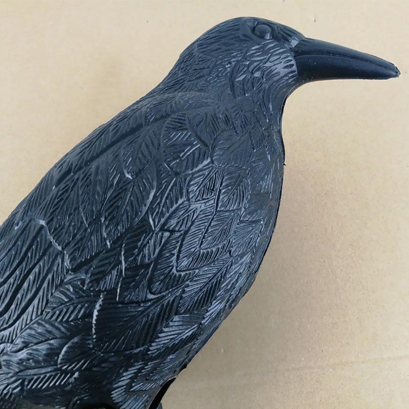 Simulace Crow Černý havran Repelent proti ptákům Přírodní repelent proti holubům Repelent pro havrany Děsivé dekorace Party potřeby