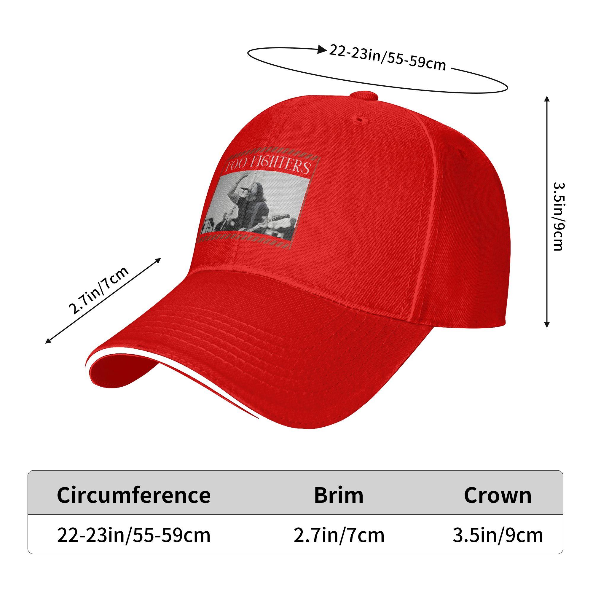 Foo Fighters Baseball Cap Fitted Retro Trucker Hat Summer FeUnisex Unisex Hiking Fishing Baseball Caps One Size