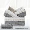 Rattan Woven Storage Basket for Cosmetics, Keys, Snacks, and Coffee Table Clutter - Perfect for Living Room or Entryway.