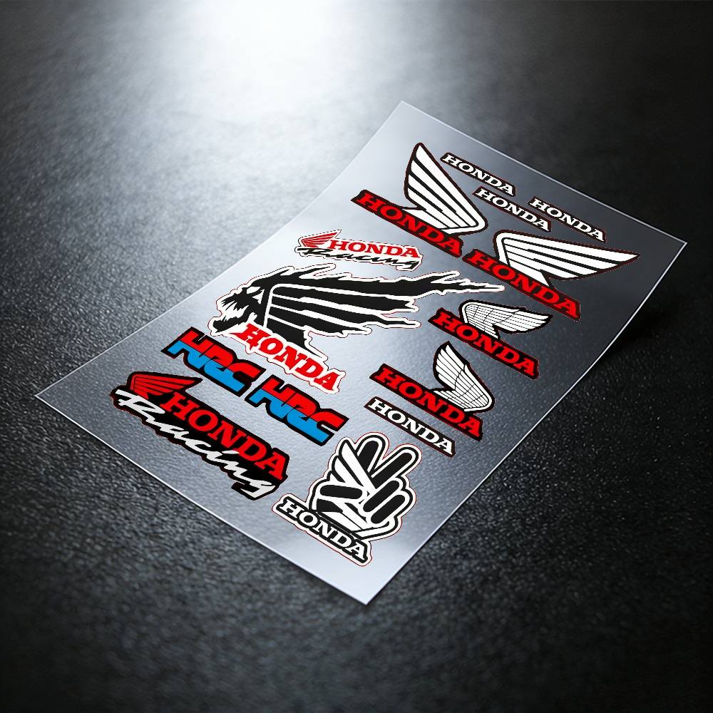 For HONDA Reflective Motorcycle Stickers, 3M Safety Warning At Night In the Dark Scooter Helmets