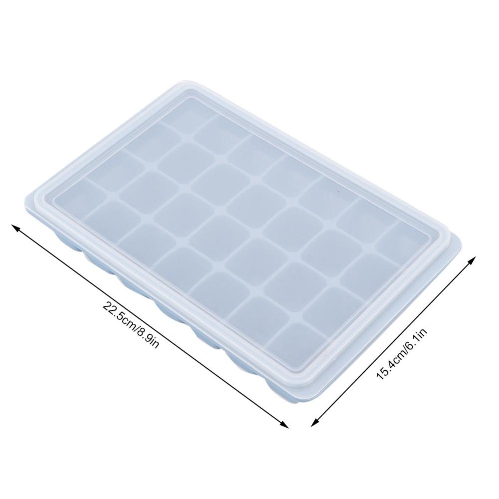 28 Grids Ice Cube Mold With Lid Chocolate Mold DIY Silicone Ice Tray Home