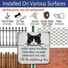 2D Flat, 1pc, Cat Lover Decor, Vintage Aluminium Sign, Funny Cat Watching Sign, Playful Decoration for Kitchen, Dining, Office, Entryway, Porch