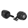 2PCS Mini Shoe Headlights Outdoor Sport Shoe Lamp for Hiking Camping Built in Button Battery Black