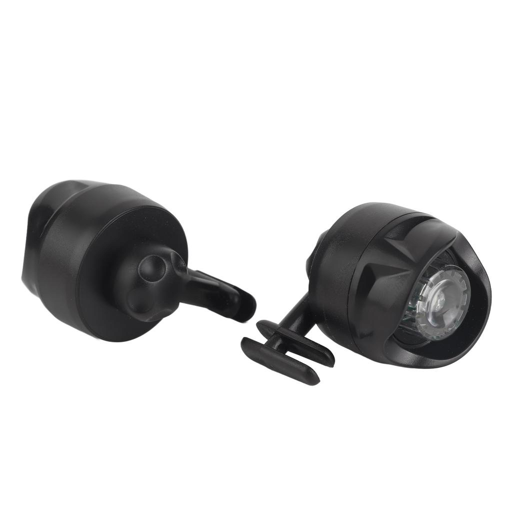 2PCS Mini Shoe Headlights Outdoor Sport Shoe Lamp for Hiking Camping Built in Button Battery Black