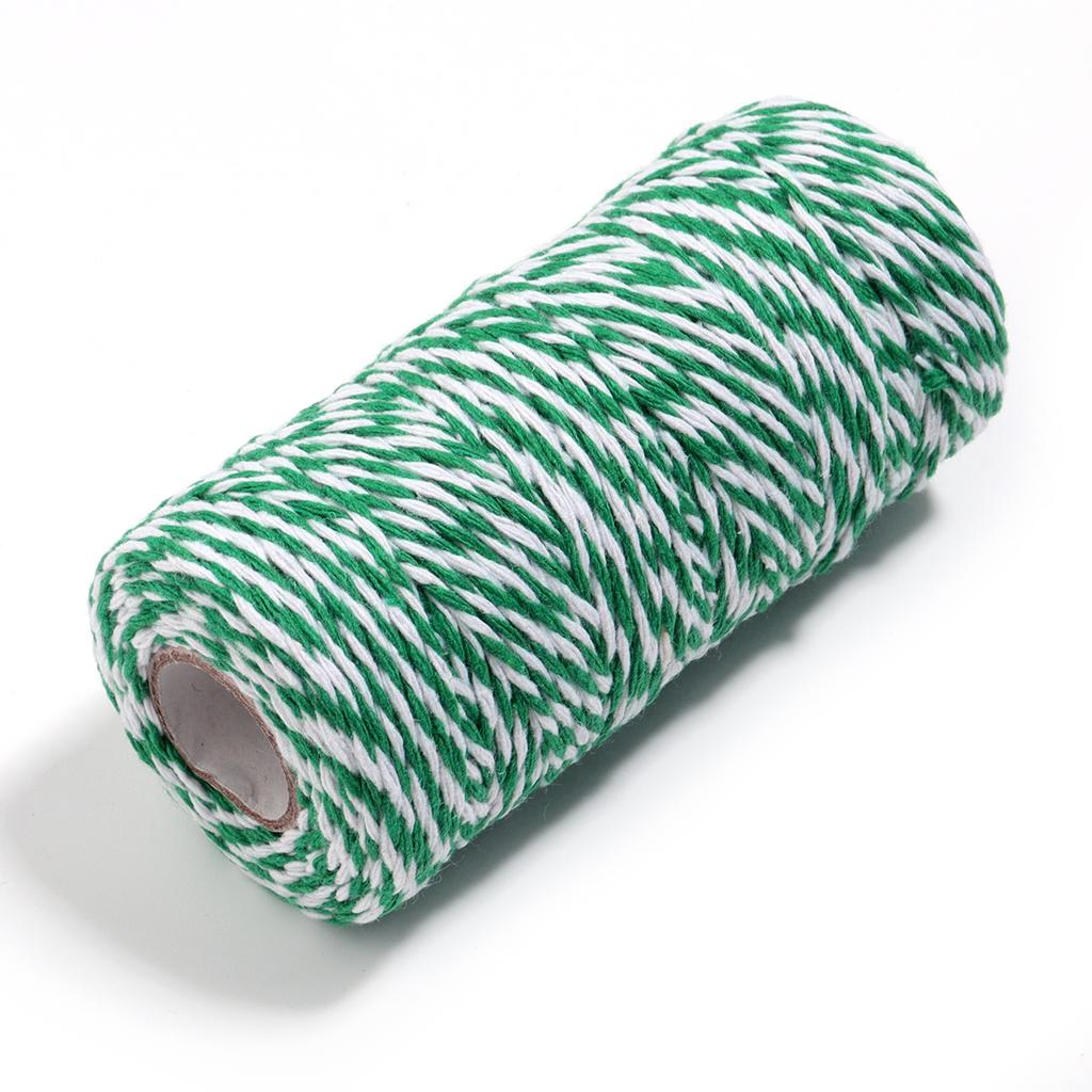 100M/Roll Cotton Cord Baker Twine Colorful Cotton Twine Macrame Cords String DIY Christmas Gifts Packing Home Textile Decoration