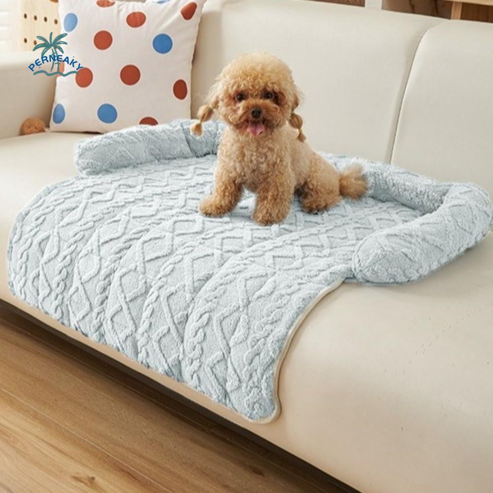 Non-Slip Pet Sofa Bed Wear-resistant Thickened Pet Plush Blanket Super Soft Scratch Resistant Car Pet Mat for Cats and Dogs