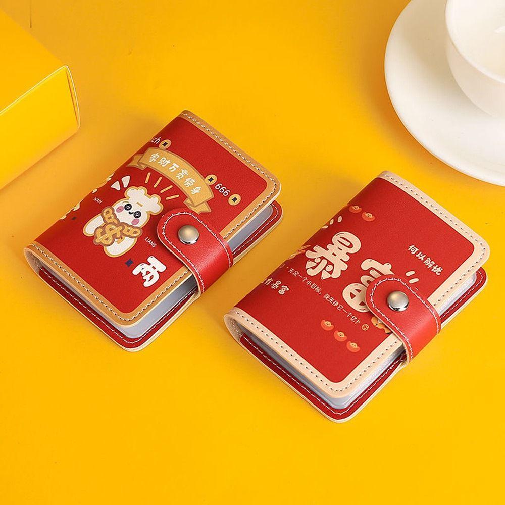 Multi-Card Space PU Leather Cartoon Card Bag Credit Card Holder Key Holder Driver License Holder