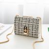 Guangzhou women's bags winter fur chic lock chain square bag single shoulder oblique span candy color bag tide