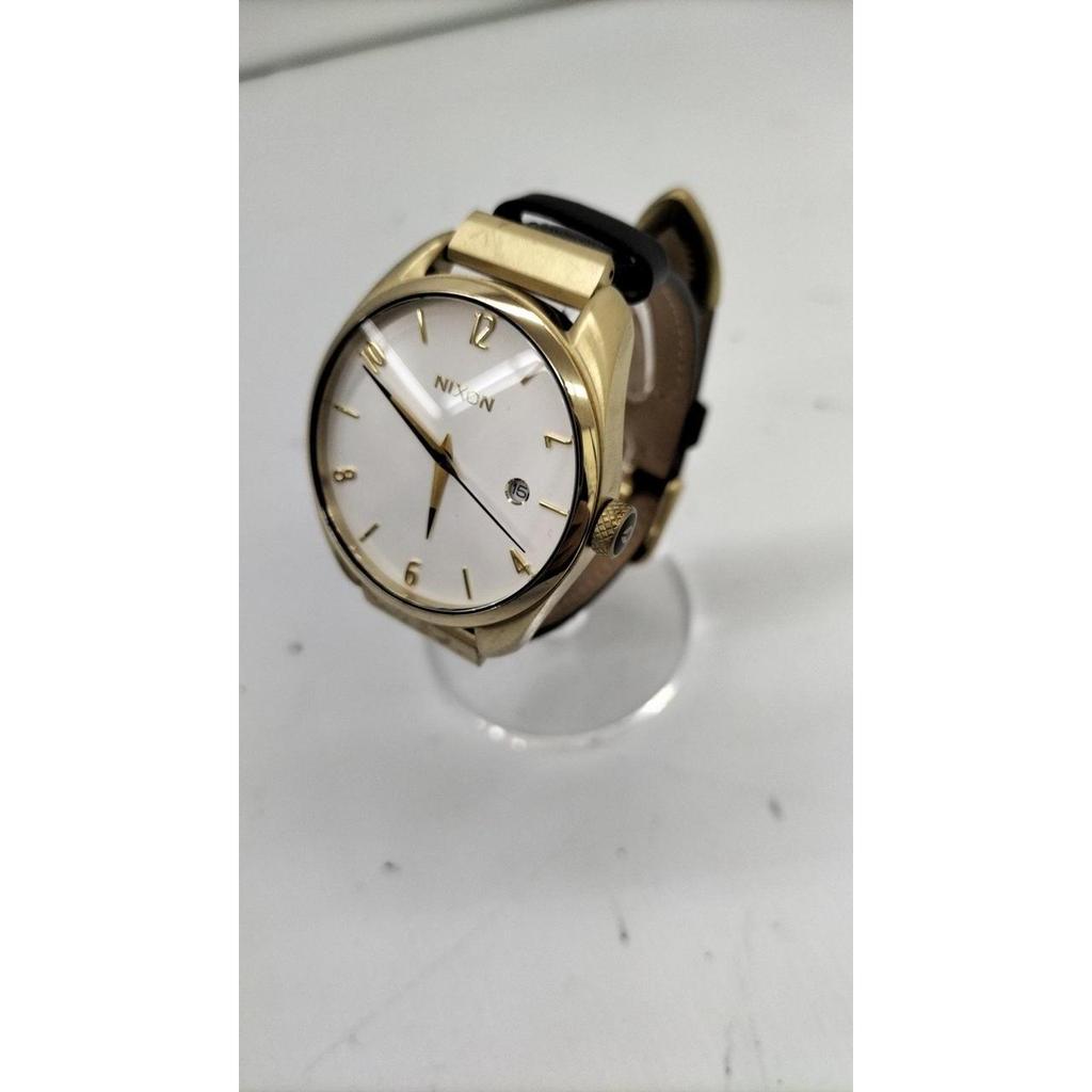 Used NIXON THE BULLET LEATHER QUARTZ
