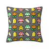 Marios  Game Cartoon Pillow Case Cushion Cover Creative Polyester Decor Pillowcase for Seat 18"