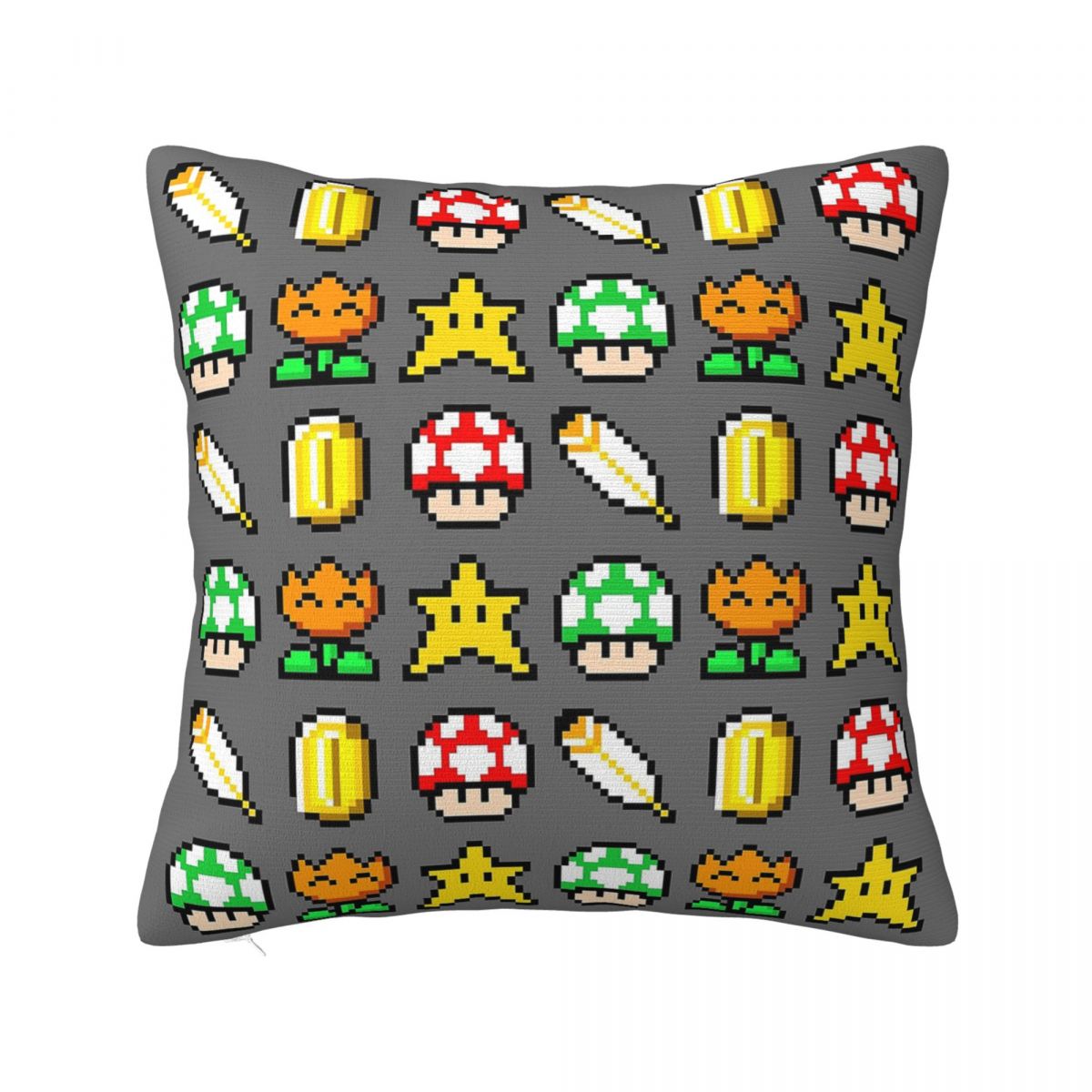 Marios Game Cartoon Pillow Case Cushion Cover Creative Polyester Decor Pillowcase for Seat 18 30cmx30cm
