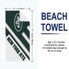 New York Jets Print Strandtuch, Großes Weiches Schnelltrocknendes Handtuch für Strand Camping Schwimmen