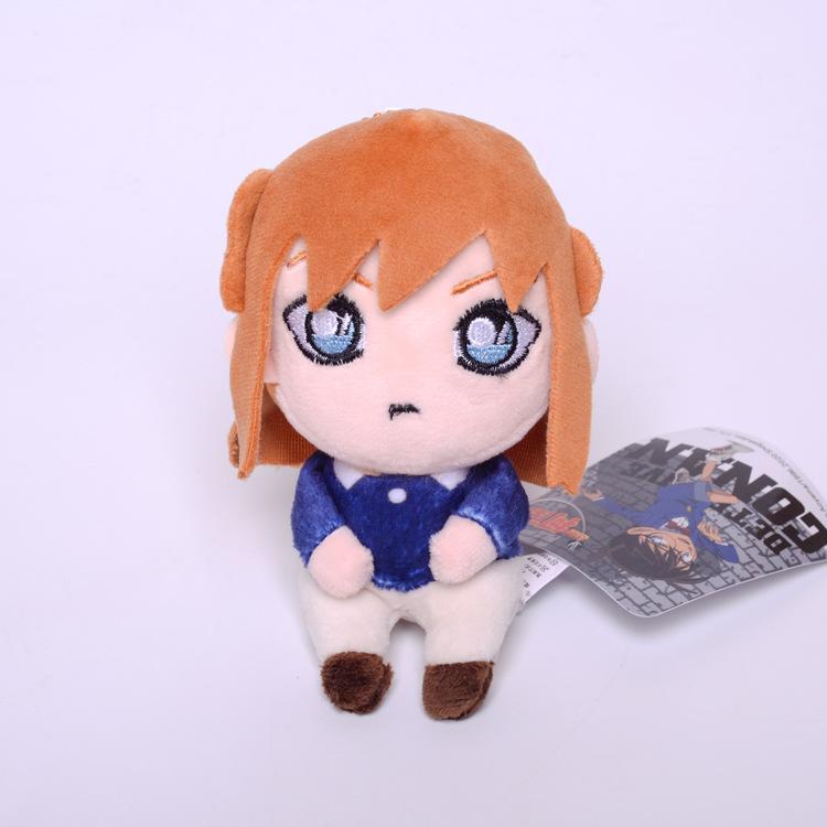 Anime Mouri Ran Cosplay Haibara Ai Furuya Rei Offender Akai Shuichi Adorable Plush Backpack Pendant Keychain Keyring 10cm Gift