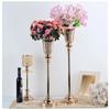 Luxury Golden Flower Vase Metal Flower Arrangement Artificial Flower Vase Table Flower Vase Home Decoration
