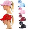 Summer Mesh Baseball Caps for Women Men Adjustable High Ponytail Hats Messy Cap Quick-Drying Hollow Snapback Sports Baseball Hat
