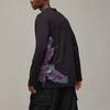 Y-3 Graphic Long Sleeve Top Comfortable Casual Animal Pattern Ribbed Crew Neck T-Shirt Men tops Black IX5037