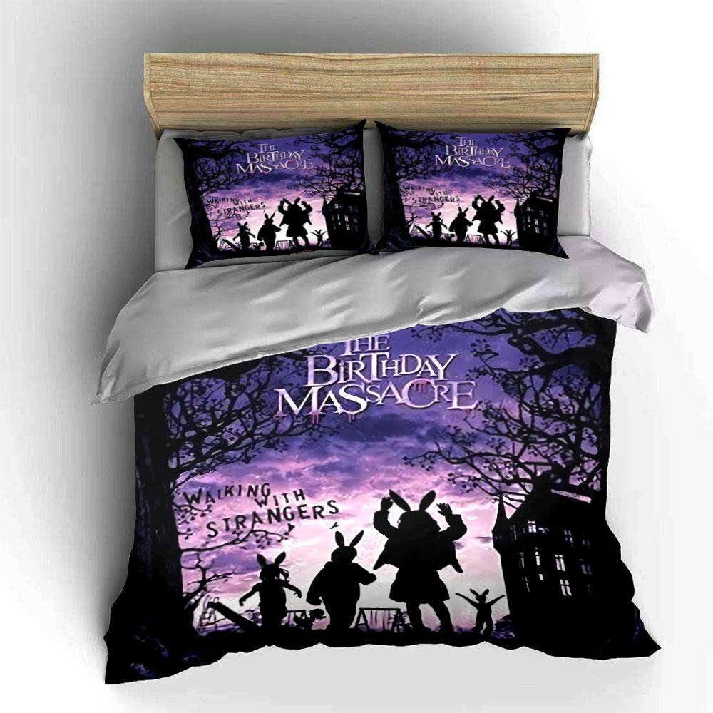 Walking with Strangers Design Bedding Duvet Cover Set Duvet Cover Pillowcases (1*Duvet Cover 2*Pillowcases, without duvet insert)