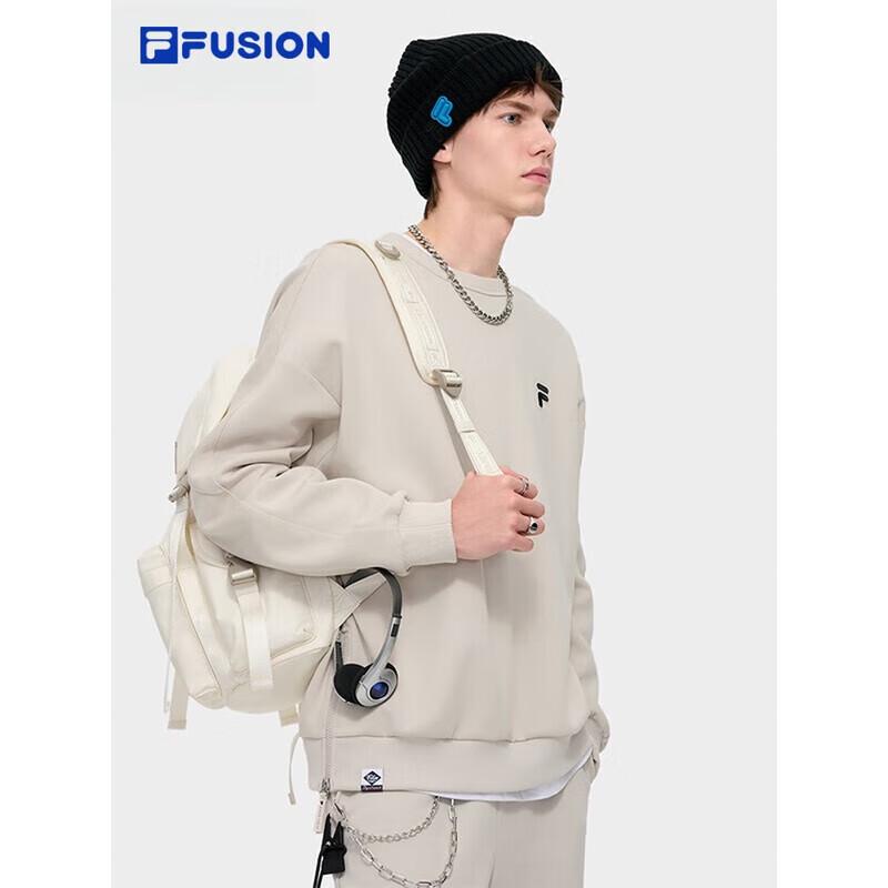 Fila FUSION Unisex Loose Fit Knit Pullover Sweatshirt