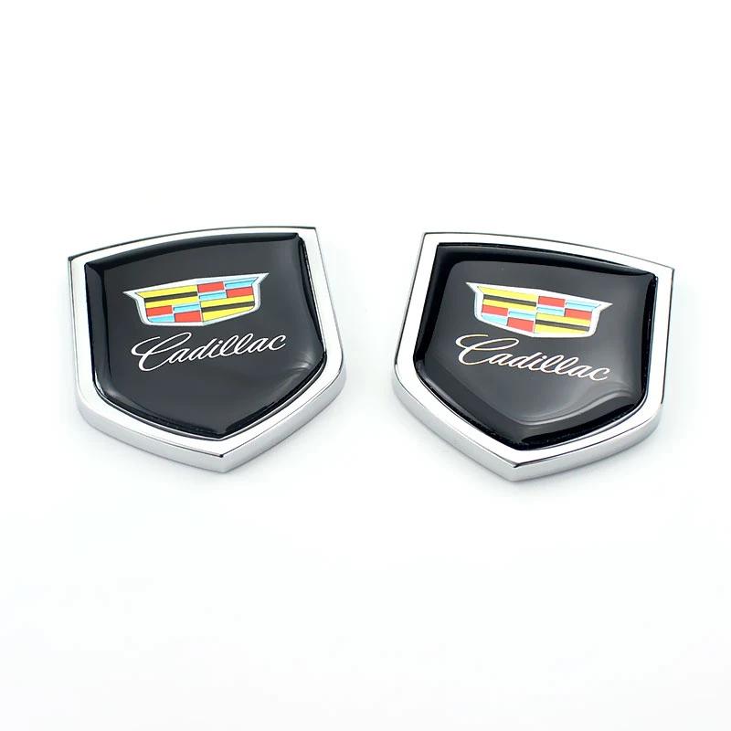 

2pcs Alloy Car Window Stickers Fender Side Emblem for Cadillac Escalade CT4 BLS ATS CTS DTS XLR XTS Deville Seville XT5 CT5