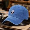 Alien UFO Logo Vintage Baseball Cap Hiking Hat Classic Printed Men And Women Party Street Lightweight Ideal Gift Suitable for Le