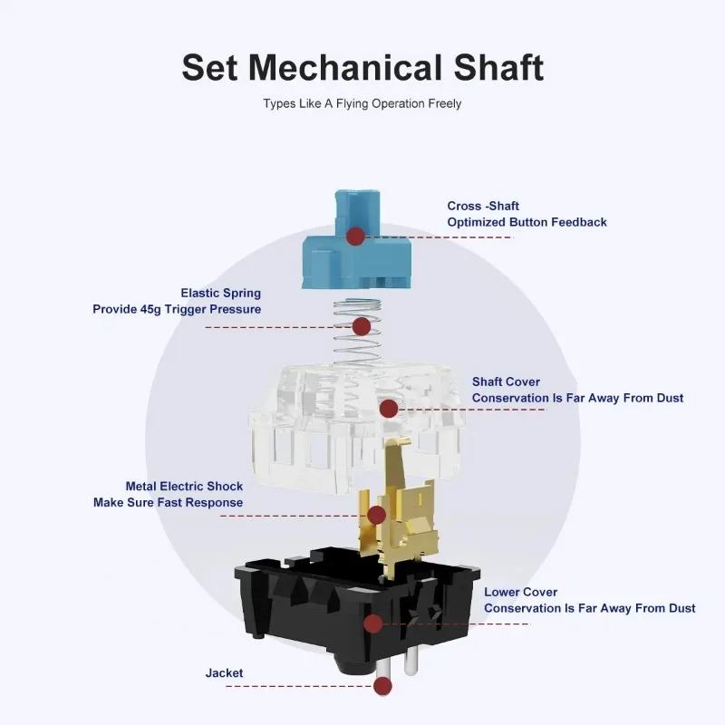 AK680 Mechanical Keyboards Wired Keyboard Hot Swap Gasket E-Sports for Laptop PC Gamer Gifts 68 Key DIY 2 Model Gamer Keyboards