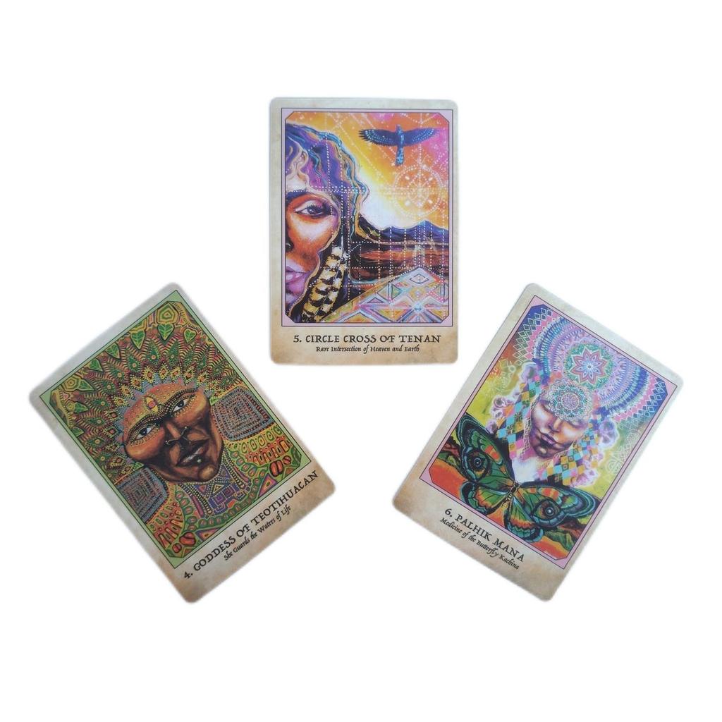 Carte Oracolo Guerrieri della Terra Tarocchi Inglese Edizione Divinazione Mazzo Giochi da Tavolo
