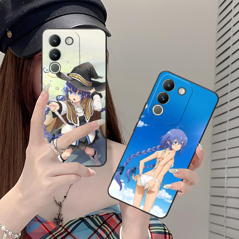 Mushoku Tensei Roxy Mobile Phone Case for VIVO Y77 76 75 74 73 72 58 56 55 51 50 38 36 Y19 Y18 Y03 Y01 5G Printing Cover