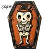Entrance Door Hanging Signs Vintage Halloween Wooden Decor, Coffin-Shaped Tabletop Ornaments, Freestanding & Decorations for Home Ornament Mantel