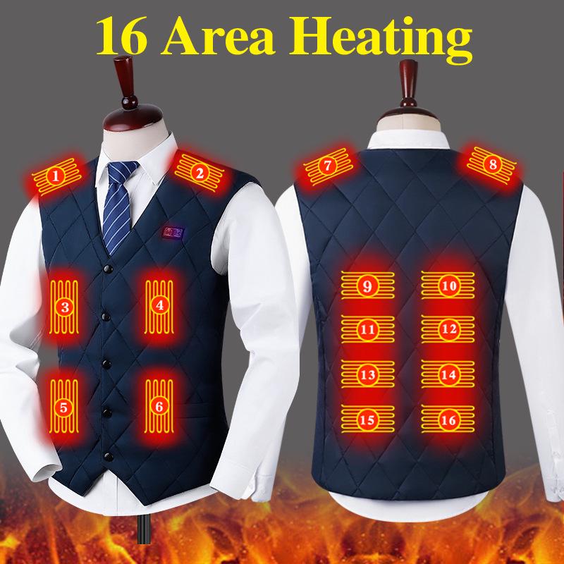 

Унисекс жилет с подогревом от USB - Постоянная температура, зимнее тепло 6XL