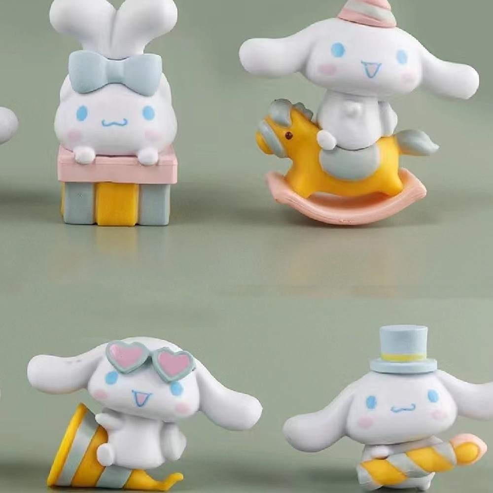 Adorable Yu Gui Dog Party 6-pack Big-ear Dog Pudding Dog Handicrafts Diy Patch Toys Decoration Ornaments