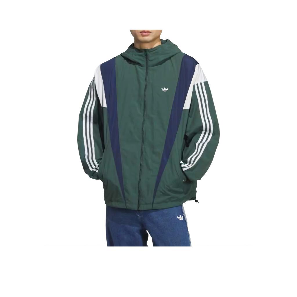 Adidas Originals Windbreaker Long Sleeve Hooded Comfortable Simple Jacket Men Jacket KS3553