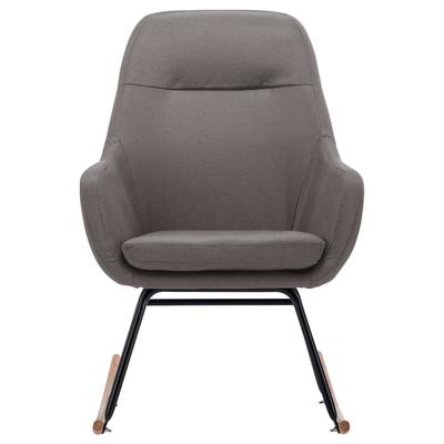 Rocking Chair Light Grey Fabric