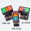 Red Green Dual Button Switch With Light APBB 22 25N AS 22 25N PPBB 30N Plastic Dual Key Dual Position With LED Button Switch