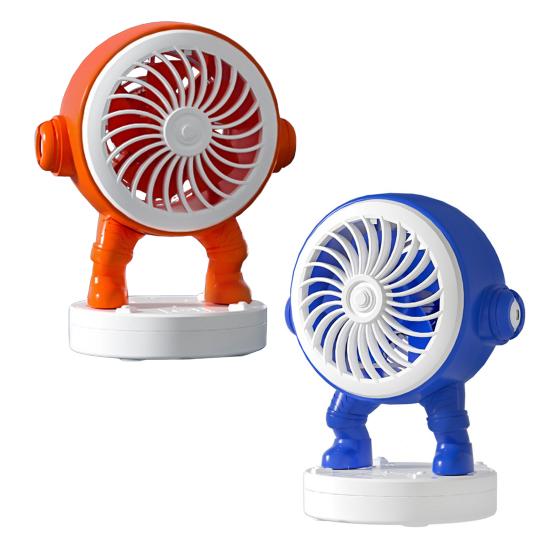 Astronaut Desk Fan 500mAh USB Rechargeable Summer Cooling Fan Quiet Portable Office Bedroom