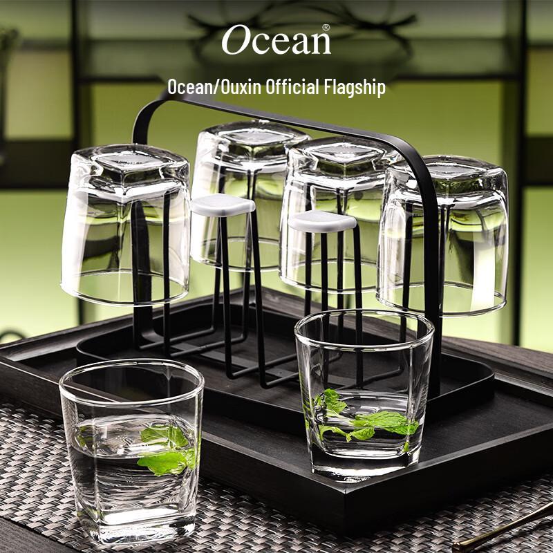 Ocean 195ml Heat-Resistant Glass Tumbler Set, 6-Piece