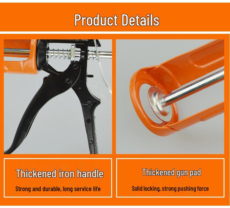 Osbon Silicon & Epoxy Rebar Adhesive Gun, 300ml Glass Glue Hand-Operated Injector, 360ml Hydraulic Glue Gun.