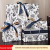 Floral Paper Gift Bag with Ribbon for Festivals and Clothing