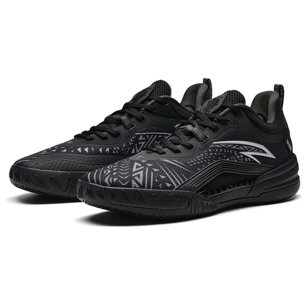 Anta KAI 1 TEAM Low top Basketball Shoes Men's Black Gray Sneakers