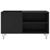 Record Cabinet Black 85x38x48 cm Particleboard
