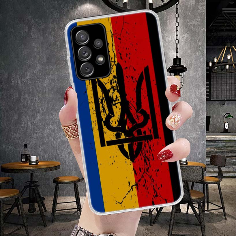 Чехол для телефона с флагом Украины для Samsung Galaxy A51 A52 A71 A72 A42 A32 A22 A02S A12 5G A21S A31 A41 M12 M21 M31S, чехол
