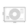 Extra Large 32"x24" Silicone Baking Mat - Non-Stick Non-Skid Pastry Mat with Measurements by Leeseph (Red & Black)
