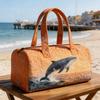 Gesteppte Reise-Duffeltasche 3D-Wal-Druck Tragetasche Strandtasche Fitness-Handtasche Lässige Bohème-Urlaubs-Kreuzfahrt-Camping-Mixfarbe Große Kapazität