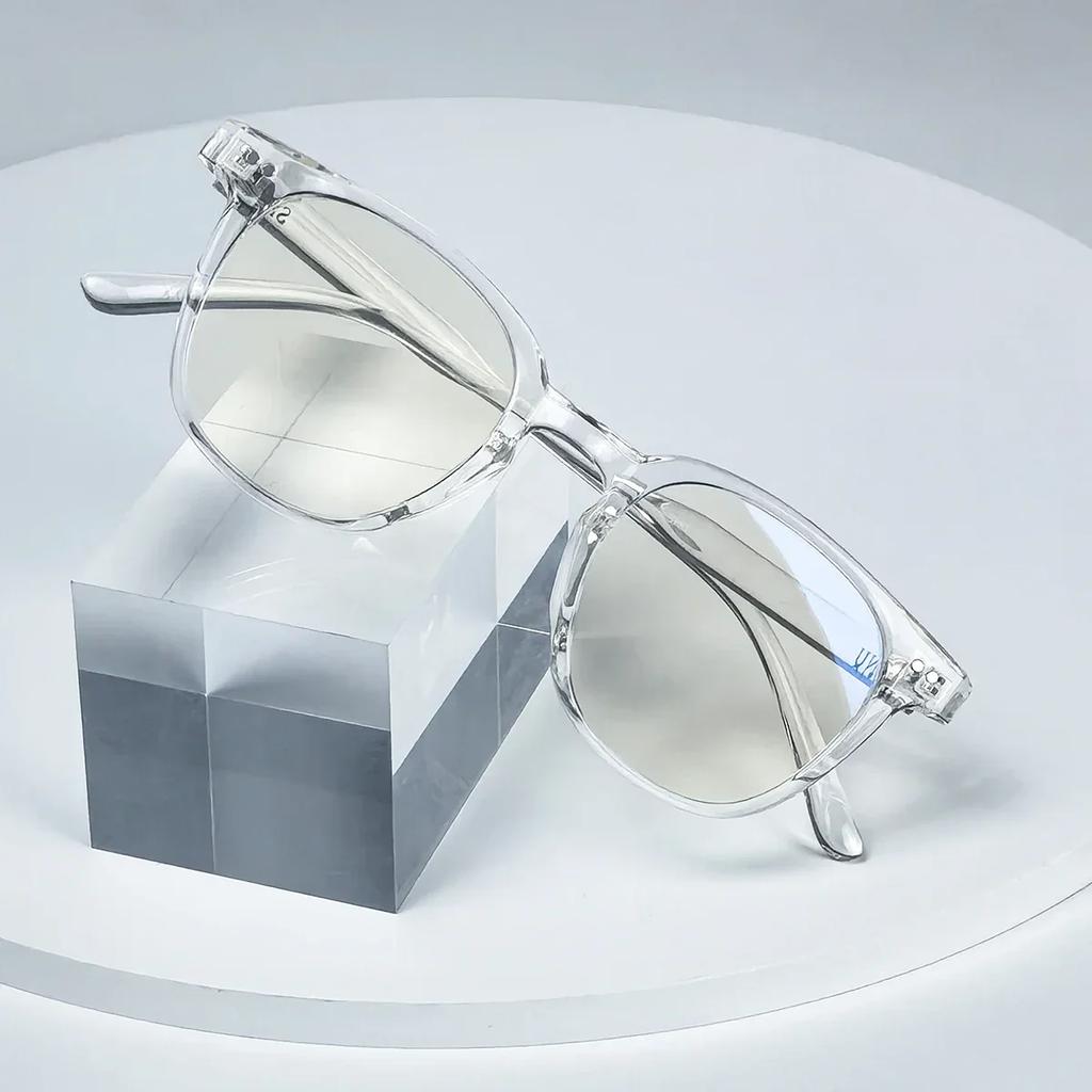 SHINU Blue Light Blocking Glasses for Men Women Anti Myopia Eyewear with UV Protection for Shortsighted People