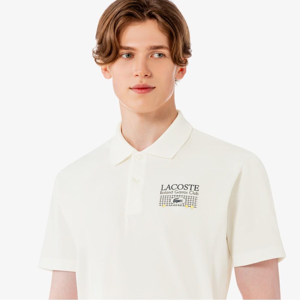 [lacoste] Men's Roland Garros Graphic Polo Shirt PH0379-56G70V